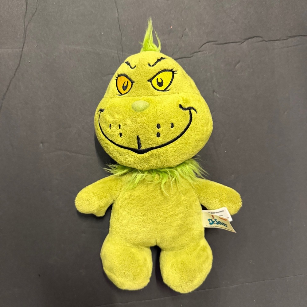 Dr Seuss The Grinch Plush Aurora Lime Green Stuffed Animal Toy 9.5 inch - Picture 1 of 8